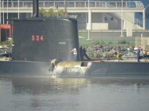 Submarino ‘Tikuna’ sofre avarias e é consertado em Itajaí Tikuna-reparo