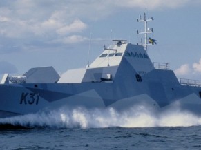 Suecos investigam presença de submarino estrangeiro perto de sua capital corveta HMS Visby - foto Forças Armadas da Suécia