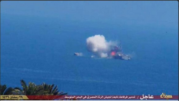 Ataque do IS a navio da marinha egípcia - 3