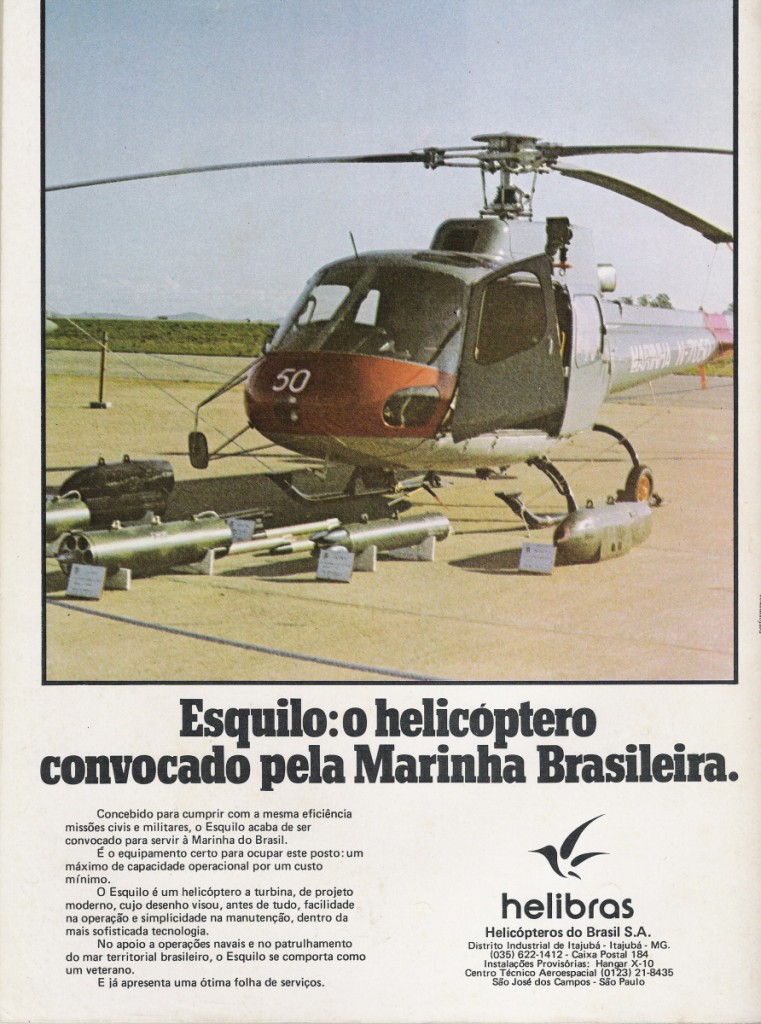 Propaganda da Helibrás em 1980