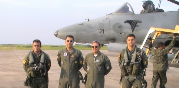 CF Fonseca Junior, Maj. Brig Machado e oficiais do VF-1