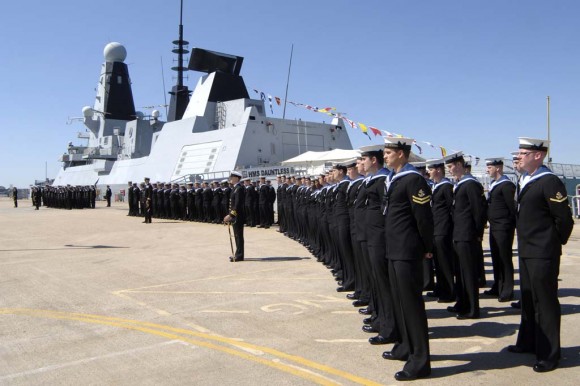 HMS Dauntless ceremony at Portsmouth Naval Base