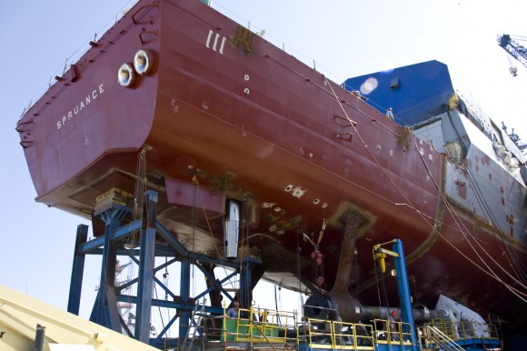 Stern of Spruance MAR 2010