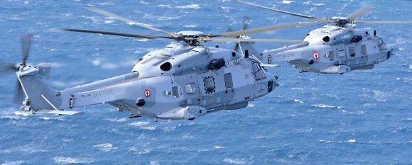 Helicópteros NH90 da Marinha Francesa - foto via Turbomeca