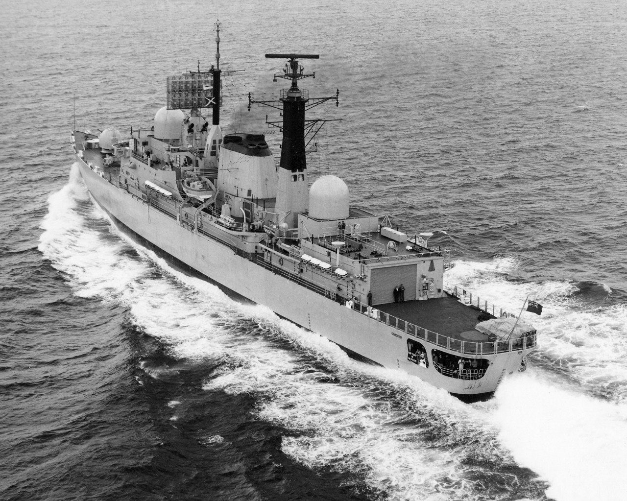 HMS Coventry seatrials