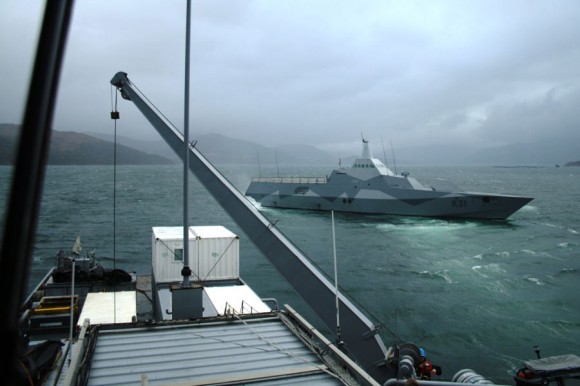 HMS Visby no Joint Warrior 2013 -  foto Forças Armadas da Suécia