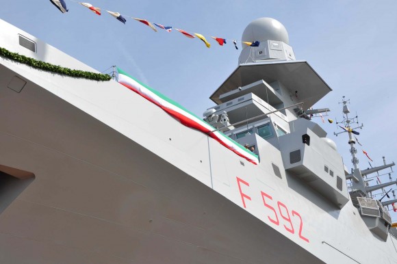 FREMM Carlo Margottini - lançamento 29 junho 2013 - foto 5 Marinha Italiana