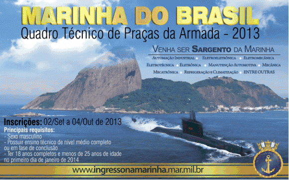 Concurso Quadro Técnico de Praças da Armada