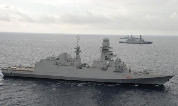 Italian_Navy_Three_FREMM_Frigate_Marina_Militare