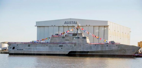 Naming-Ceremony-for-USS-Coronado-at-Austal-Shipyard-USA- (1)