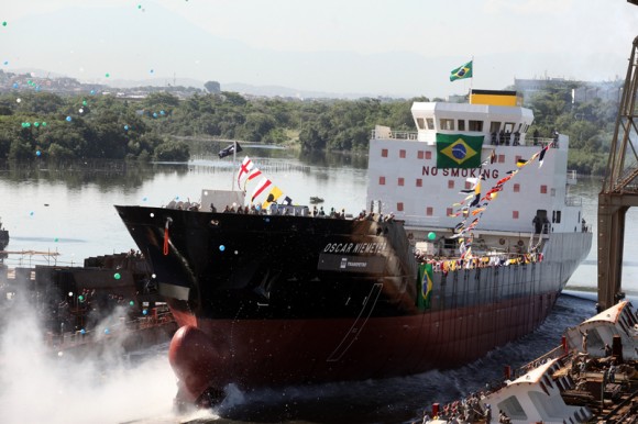 Lançamento do Navio Gaseiro 1 - Oscar Niemeyer