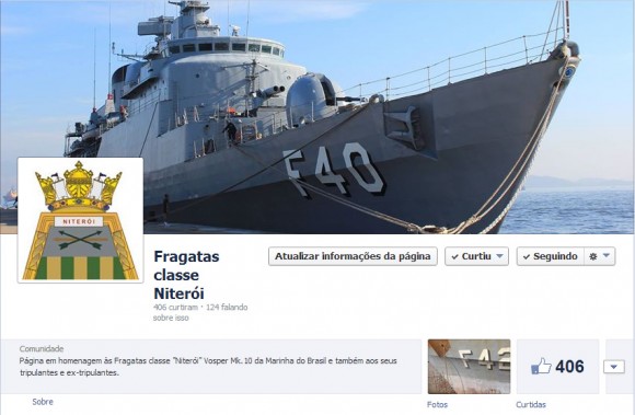 Fragatas classe Niterói no Facebook