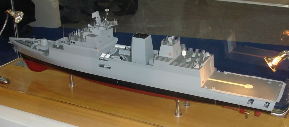 Project 28 ASW corvette with bow-mounted sonar