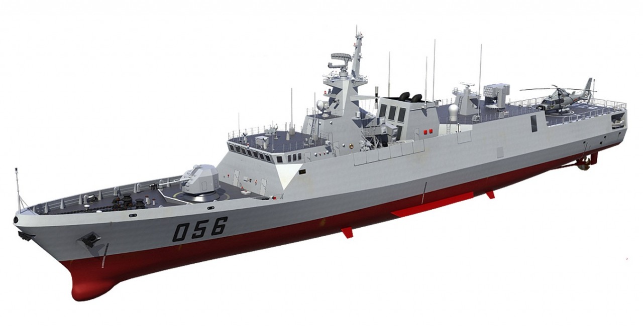 Concepção da Type 056 em 3D