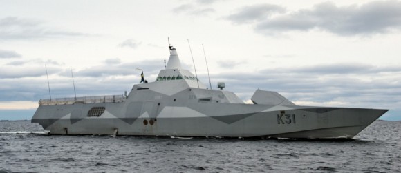 HMS Visby - foto Forças Armadas da Suécia