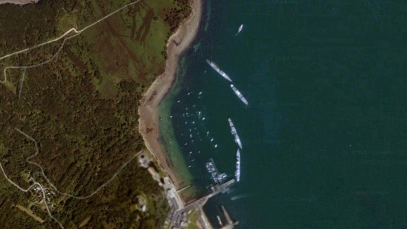 Marina da Escola Naval da Marinha Francesa em Brest - imagem via google maps