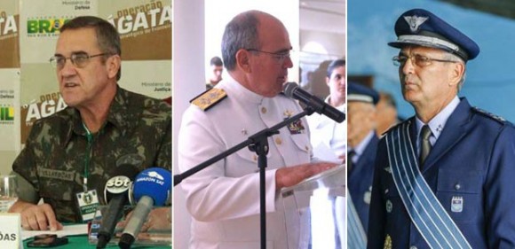 Novos-comandantes-Forças-Armadas-Villas-Boas-Leal-Ferreira-Rossatto-fotos-via-G1
