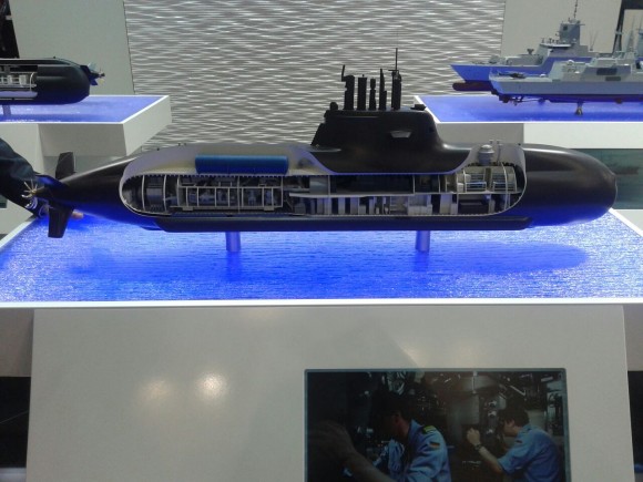 Maquete do U212 da TKMS