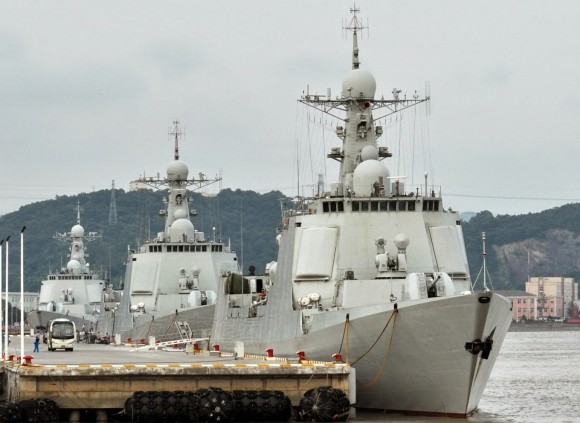 Type 052C Guided Missile Destroyer Peoples Liberation Army Navy, China, Zhoushan naval base
