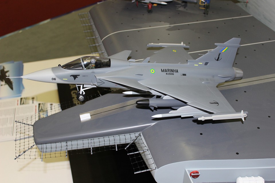 Sea Gripen da MB na LAAD 2015