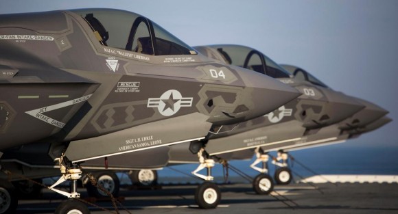 F-35 operando no USS Wasp 18-5-2015 - foto 4 USMC