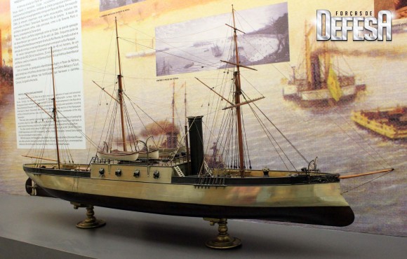 corveta encouraçada Brasil - maquete Museu Naval RJ - foto A Galante