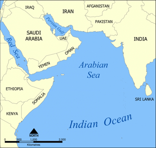 Mapa do Índico