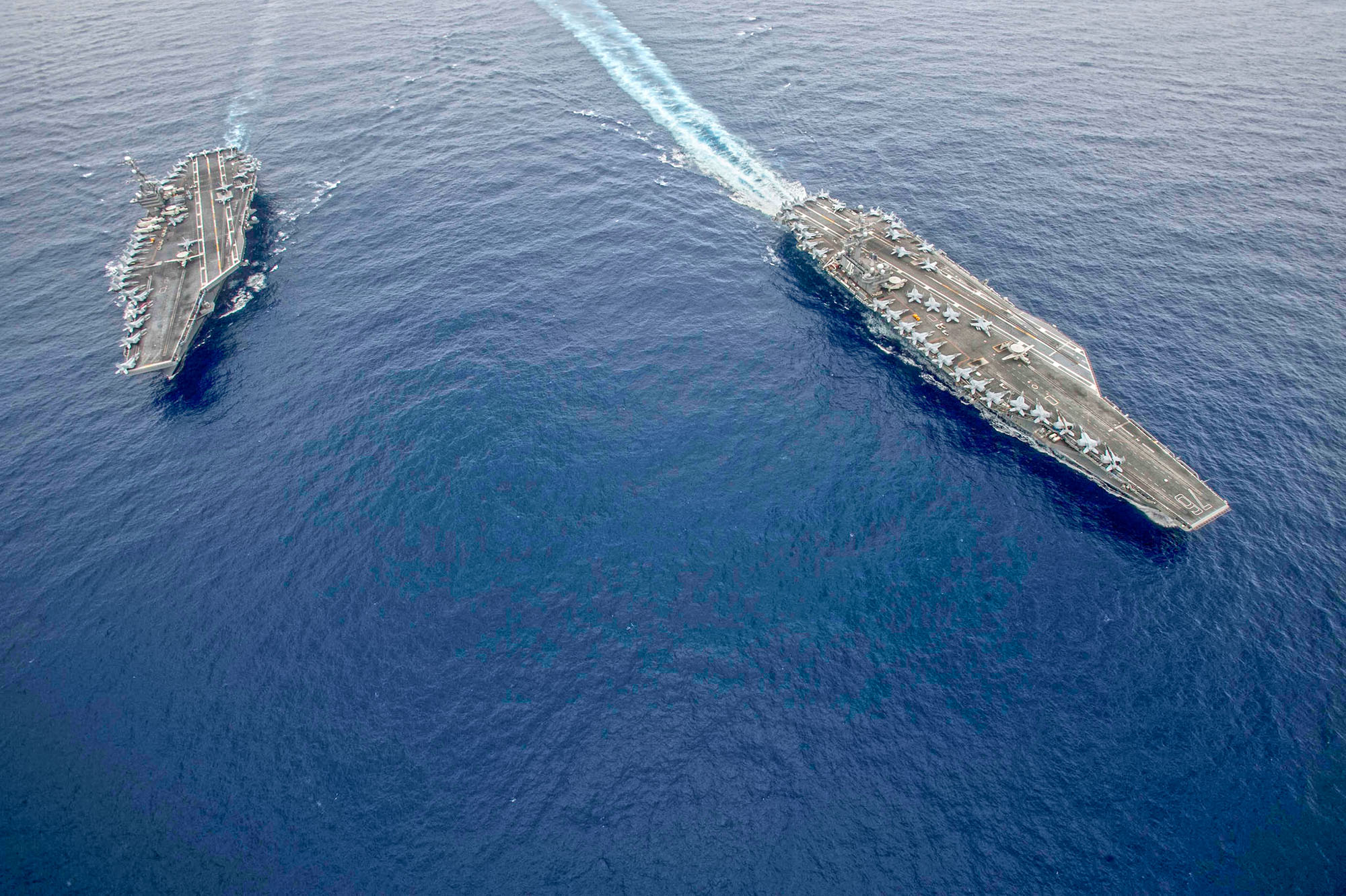 USS John C. Stennis (CVN 74) and USS Ronald Reagan (CVN 76) - 3