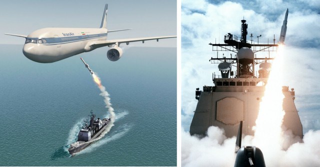 Resultado de imagem para Foto: o cruzador USS Vincennes