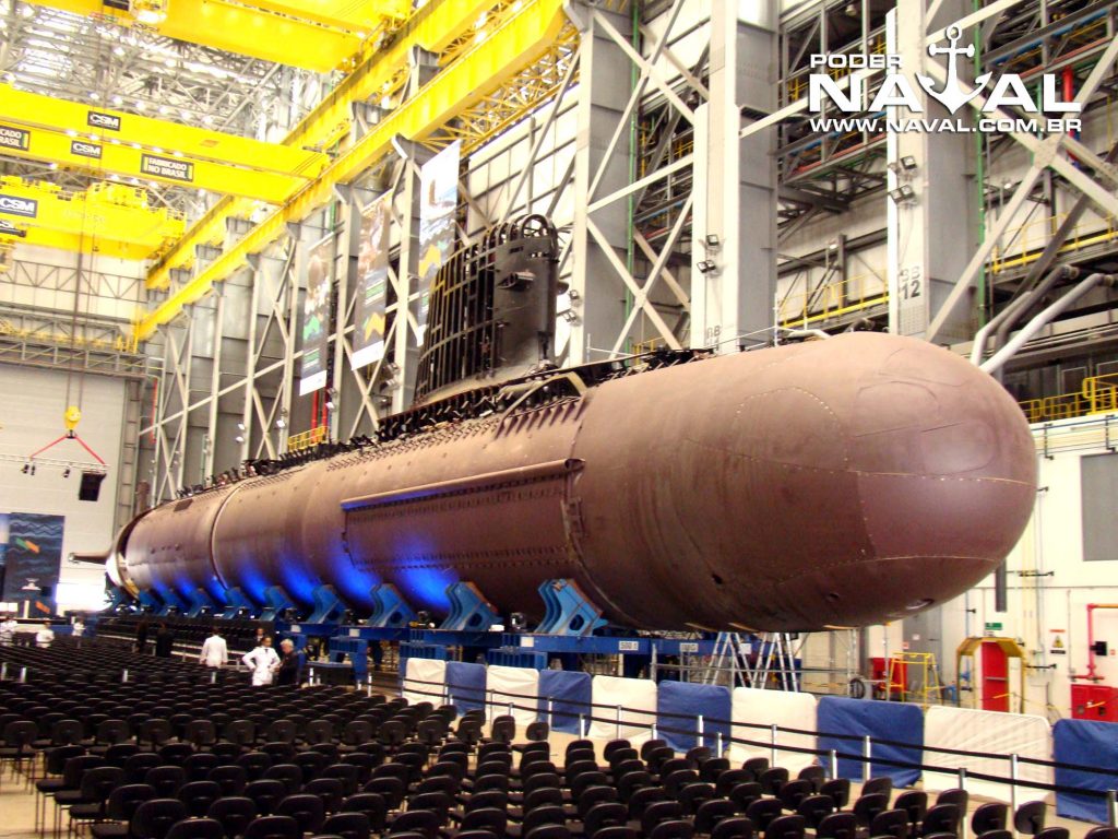 Submarino Riachuelo no Complexo Naval de Itaguaí, no Rio de Janeiro