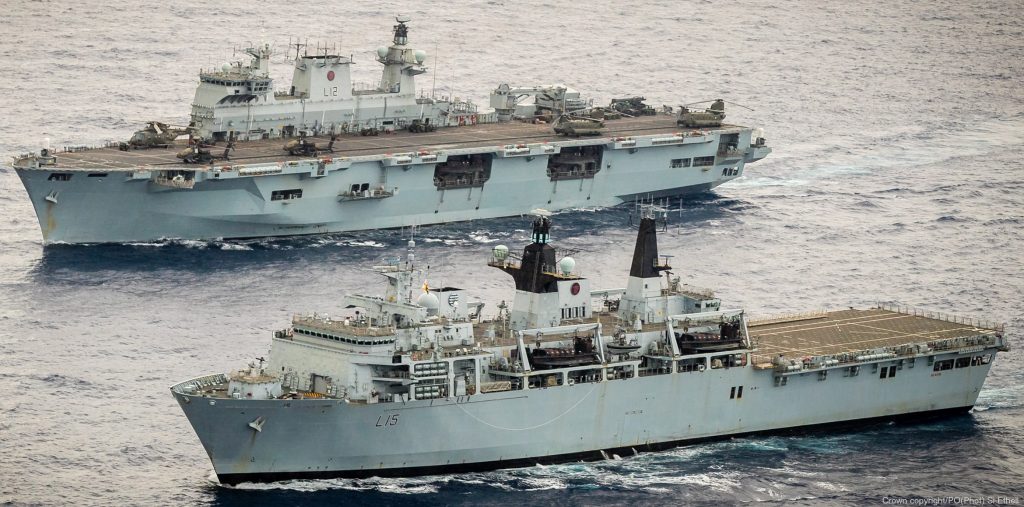 HMS Ocean e HMS Albion