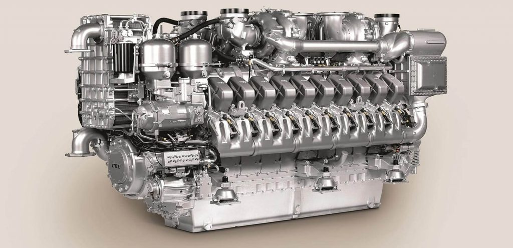 O motor a diesel MTU 20V-4000 M53B - Foto: Rolls Royce