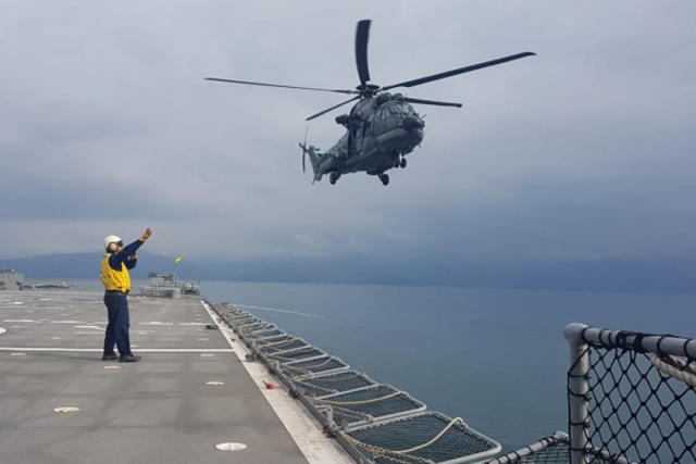 HelicÃ³ptero H-36 da FAB operando com o NDM Bahia