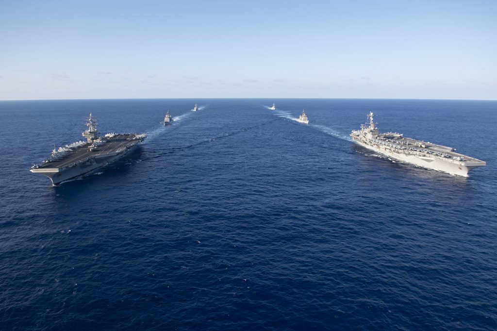 USS Ronald Reagan and USS John C. Stennis Dual Carrier Strike Force Exercise