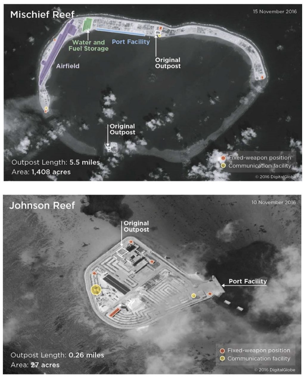 Bases da China nas Ilhas Spratly