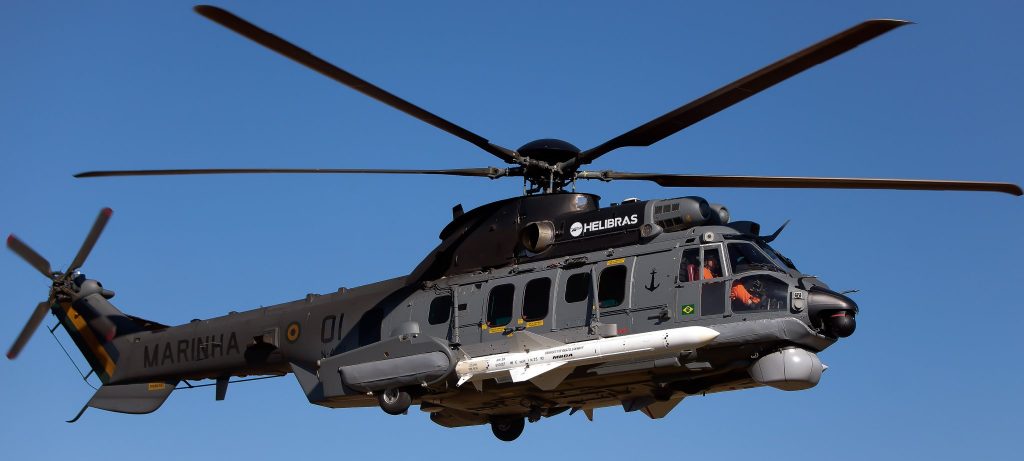 H225M com mÃ­ssil Exocet AM39