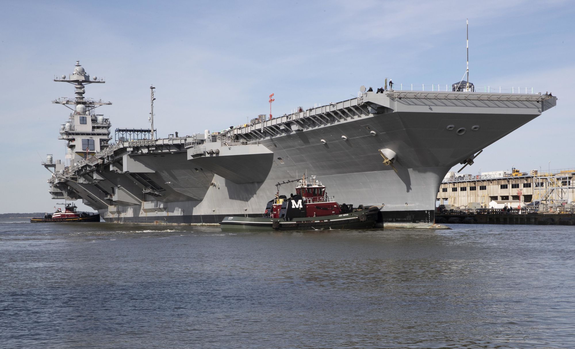 Portaaviões USS Gerald R. Ford completa testes do sistema