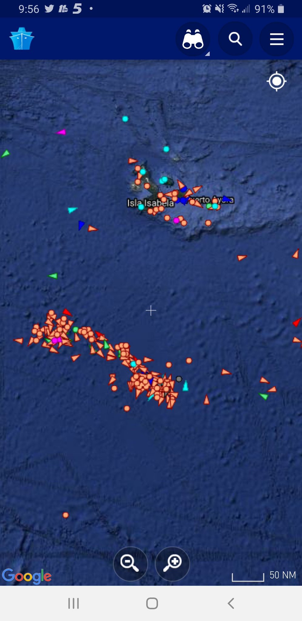 Frota pesqueira chinesa ameaça vida selvagem das Ilhas Galápagos