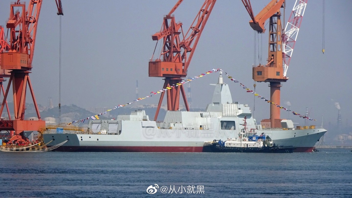 China lança o 6º destróier Type 055 - Poder Naval