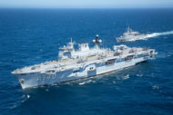 Navio-Aeródromo Multipropósito ‘Atlântico’ recebe visitação no Porto de Santos no domingo