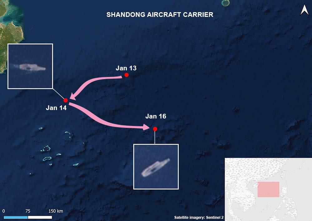 EUA e China operam porta-aviões no Mar da China Meridional enquanto as  tensões aumentam - Poder Naval