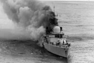 Há 42 anos, o destróier HMS ‘Sheffield’ era atingido por míssil Exocet lançado de jato Super Étendard argentino