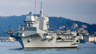 O gigante LHD Trieste da Marinha Italiana atraca em Lisboa e abre ao público neste fim de semana