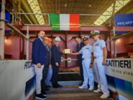 Itália inicia a construção da primeira fragata FREMM EVO com cerimônia de montagem do primeiro bloco