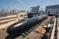 HII lança submarino USS Arkansas (SSN 800), da classe Virginia, em Newport News