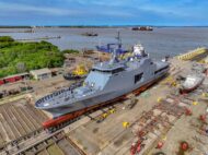 Cotecmar lança o navio-patrulha oceânico ARC 24 de Julio