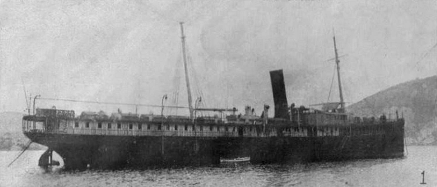 O Alagoas tal como era quando foi adquirido pela Companhia Brasileira de Navegação a Vapor em 1888. (foto: ?, via Wanderley Duck)