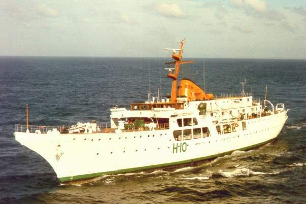 O Navio Oceanográfico Almirante Saldanha - H 10. (foto: SRPM).
