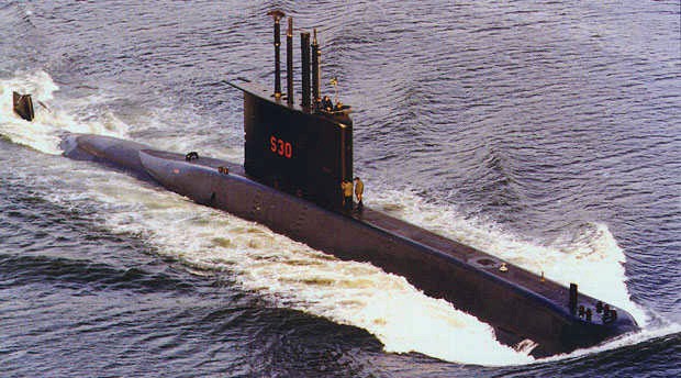 O Submarino Tupi - S 30, foi o primeiro IKL-209 da Marinha do Brasil. (foto: SRPM)